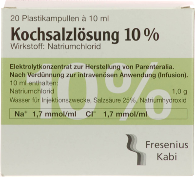 KOCHSALZLÖSUNG 10% Infusionslösungskonzentrat