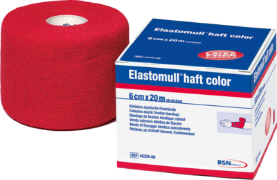 ELASTOMULL haft color 10 cmx20 m Fixierb.rot