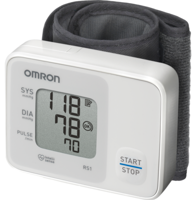 OMRON RS1 Handgelenk Blutdruckmessgerät vollautom.