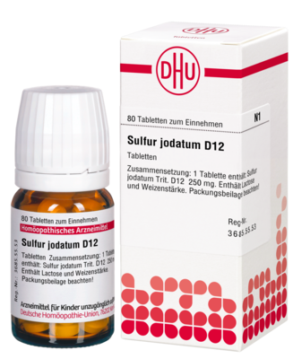 SULFUR JODATUM D 12 Tabletten