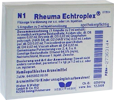 RHEUMA ECHTROPLEX Injektionslösung