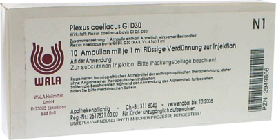 PLEXUS COELIACUS GL D 30 Ampullen