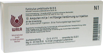 FUNICULUS UMBILICALIS GL D 5 Ampullen