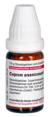 CUPRUM ARSENICOSUM D 30 Globuli