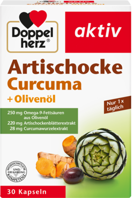 DOPPELHERZ Artischocke+Olivenöl+Curcuma Kapseln