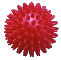 MASSAGEBALL Igel 9 cm rot