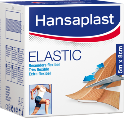 HANSAPLAST Elastic Pflaster 8 cmx5 m