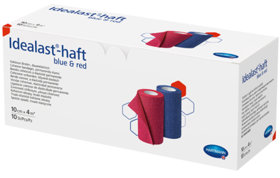 IDEALAST-haft color Binde 10 cmx4 m sortiert