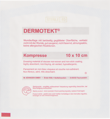 DERMOTEKT Kompresse V 10x10 cm