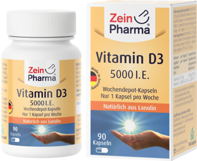 VITAMIN D3 5000 I.E. Wochendepot Kapseln