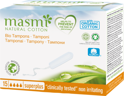 BIO TAMPONS Super Plus 100% Bio-Baumwolle MASMI