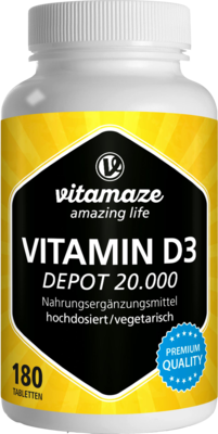 VITAMIN D3 20.000 I.E. Depot hochdosiert Tabletten