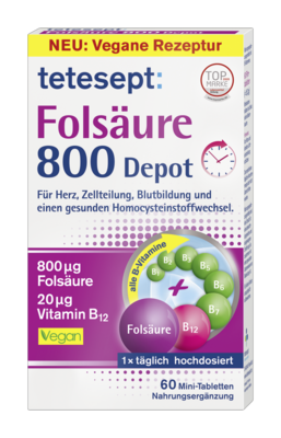 TETESEPT Folsäure 800 Depot Tabletten