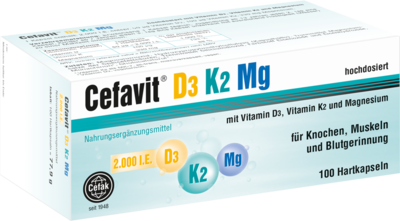 CEFAVIT D3 K2 Mg 2.000 I.E. Hartkapseln