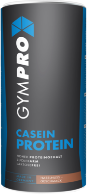 GYMPRO Casein Protein Haselnuss Pulver