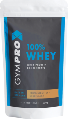 GYMPRO 100% Whey Protein Pulver Erdnussbutter