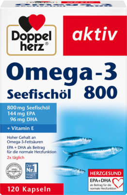 DOPPELHERZ Omega-3 Seefischöl 800 aktiv Kapseln