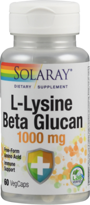 L-LYSIN BETA GLUCAN & Olivenblätter Solaray Kaps.