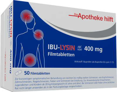IBU-LYSIN ABCnow 400 mg Filmtabletten /Noweda DAH