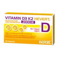 VITAMIN D3 K2 Hevert+Calcium u.Magnes.2000 IE Kps.