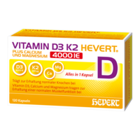 VITAMIN D3 K2 Hevert+Calcium u.Magnes.4000 IE Kps.
